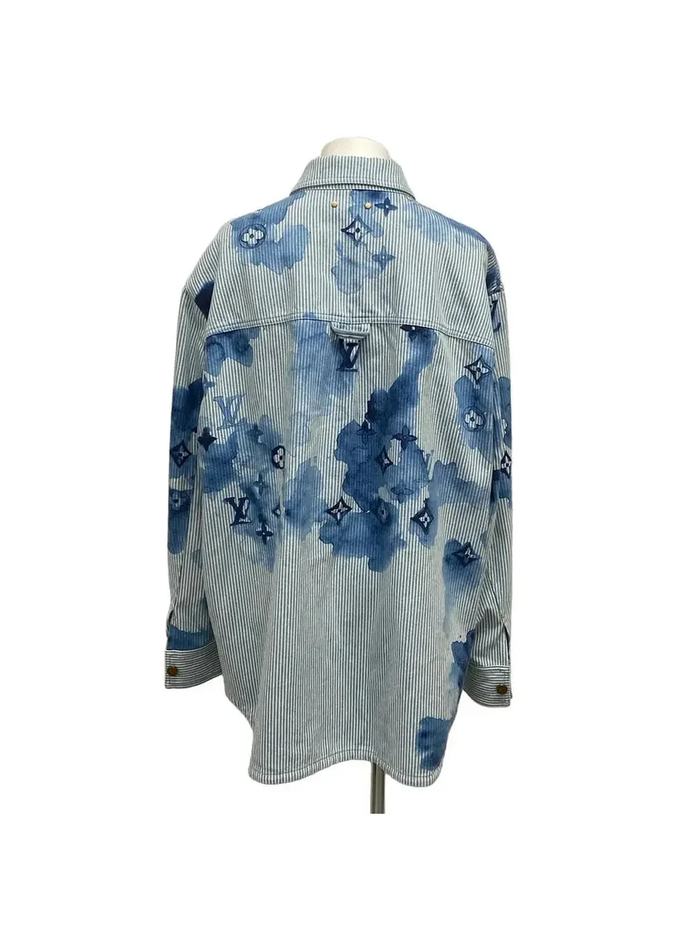 Louis Vuitton Striped Work Denim Jacket #300489L12B